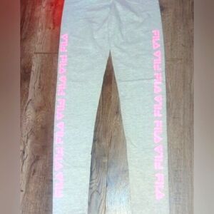 Fila pink and grey leggings NWOT